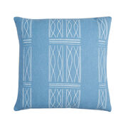 Paule Vézelay blue linen blend cushion
