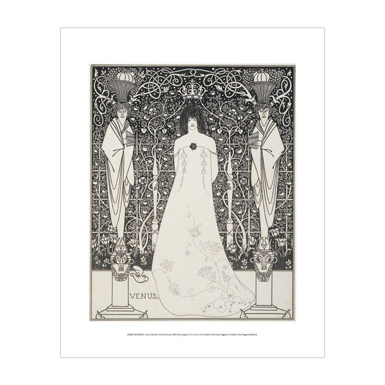 Aubrey Beardsley: Venus between Terminal Gods mini print