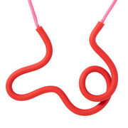 Pink & red Twist necklace