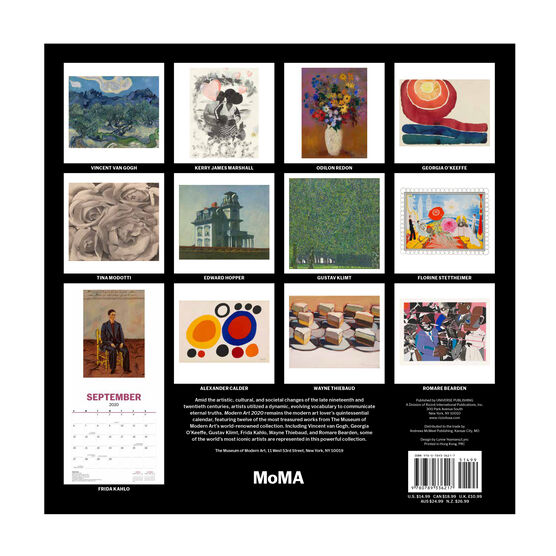 Modern art 2020 calendar Calendars Tate Shop Tate