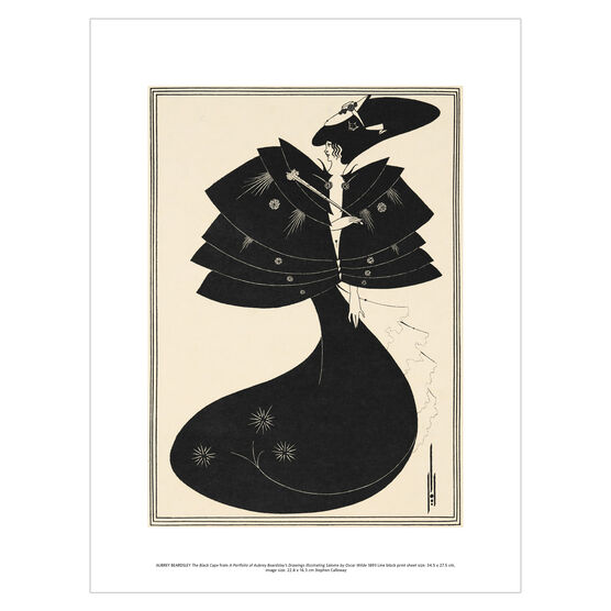 Aubrey Beardsley: The Black Cape exhibition print