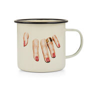 Fingers enamel mug