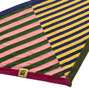 Lazy Oaf Check and Stripe triangle scarf