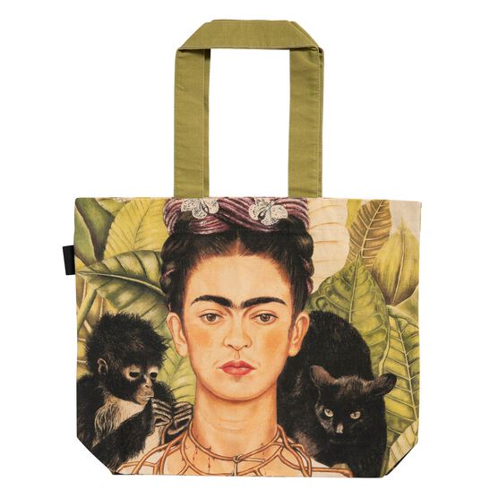 Frida Kahlo Self Portrait large tote bag