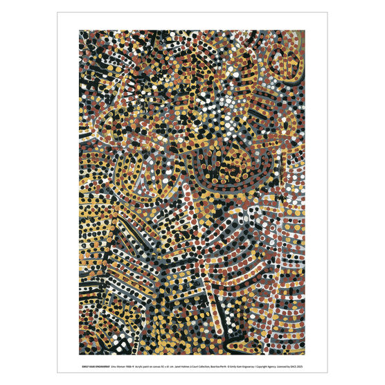 Emily Kam Kngwarray Emu Woman art print