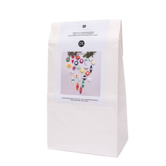 Felt bauble advent calendar kit