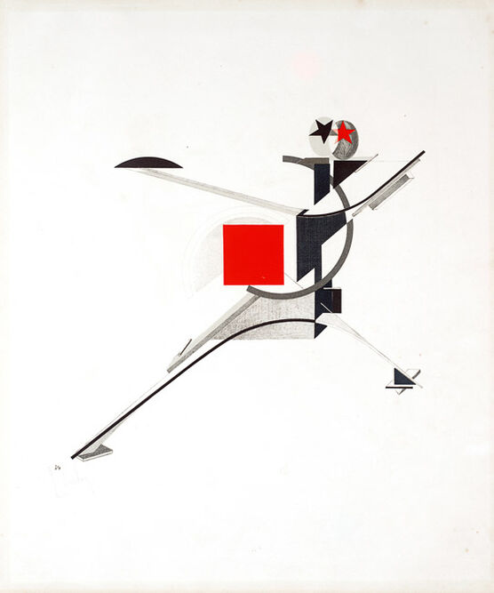 Lissitzky: 10. New Man, from Figurines
