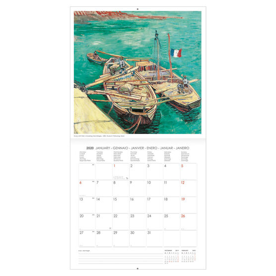 Vincent van Gogh 2020 calendar