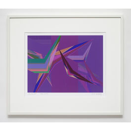 Samia Halaby, City, 2024 framed