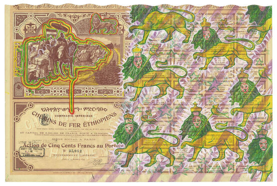 Hew Locke: Company of the Imperial Railway of Ethiopia 1