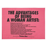 Guerrilla Girls The Advantages of Being a Woman Artist tea towel