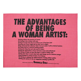 Guerrilla Girls The Advantages of Being a Woman Artist tea towel