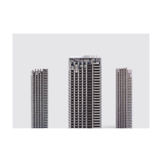 Barbican Tower paper model kit