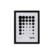 Black art print 30 x 40 cm frame