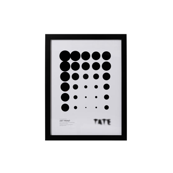 Black art print 30 x 40 cm frame