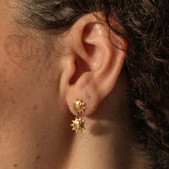 Apollo gold drop earrings