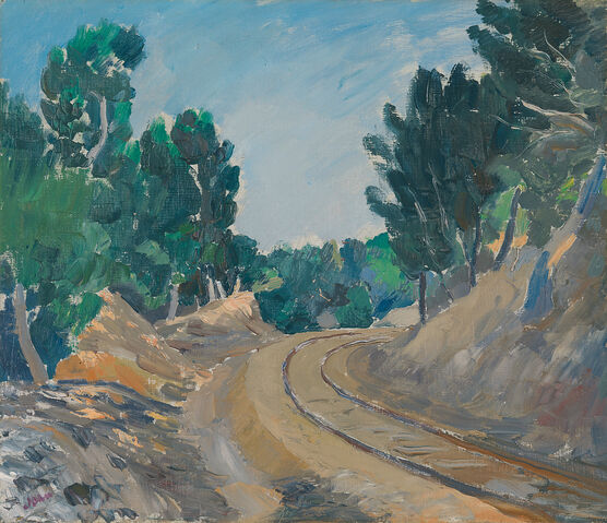 Augustus John: The Little Railway, Martigues