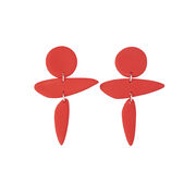 Lua red drop earrings