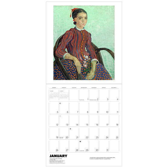 Vincent van Gogh 2025 wall calendar Calendars Tate Shop Tate