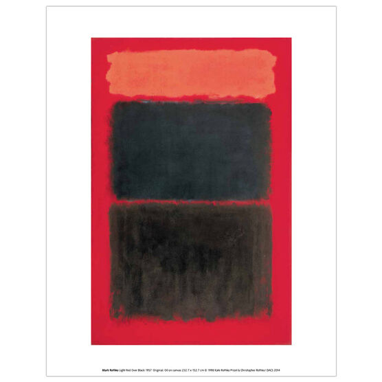 Mark Rothko Light Red Over Black (mini print)