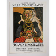 Picasso Linograveur 1992 rare vintage poster