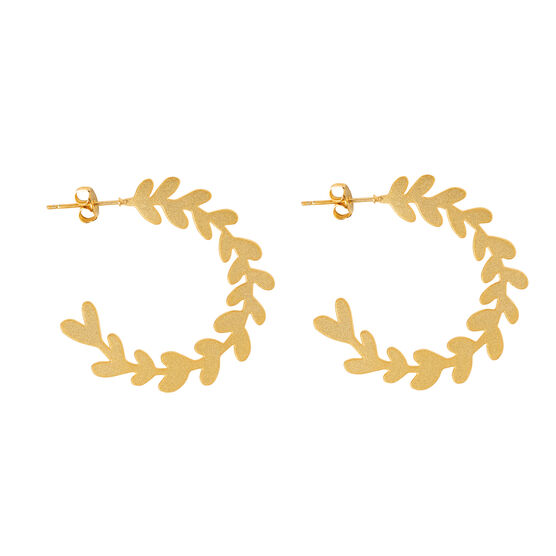 Branch hoop earrings