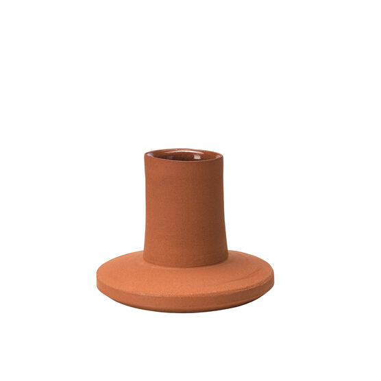 Terracotta candle holder