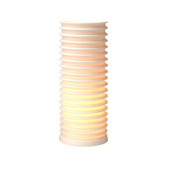 Insulator tall porcelain table lamp
