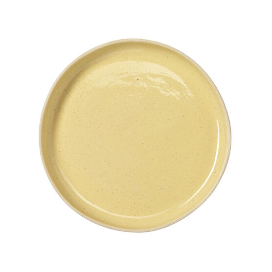 Buttermilk yellow ceramic plate