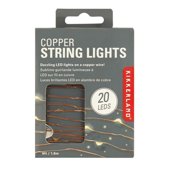 Copper string lights