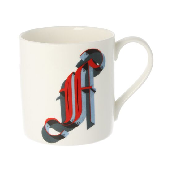 Alphabet of art mug - F
