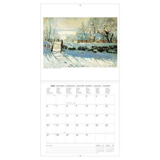 Monet 2020 calendar