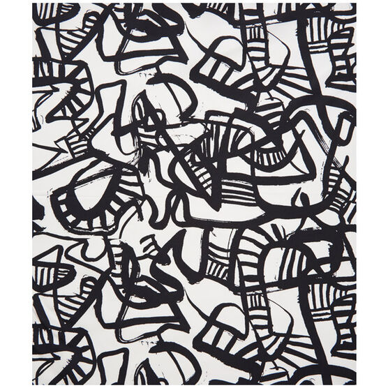 Patrick Heron Monochrome silk pocket square