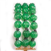 Glass bead bracelet - emerald