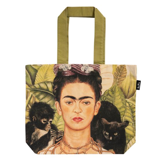 Frida Kahlo Self Portrait large tote bag