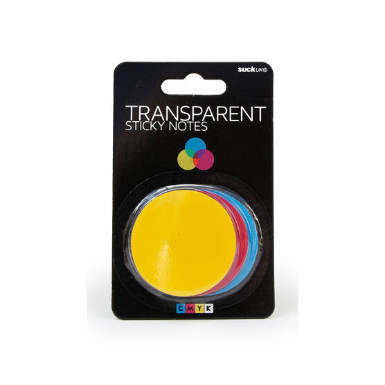 CMYK transparent sticky notes