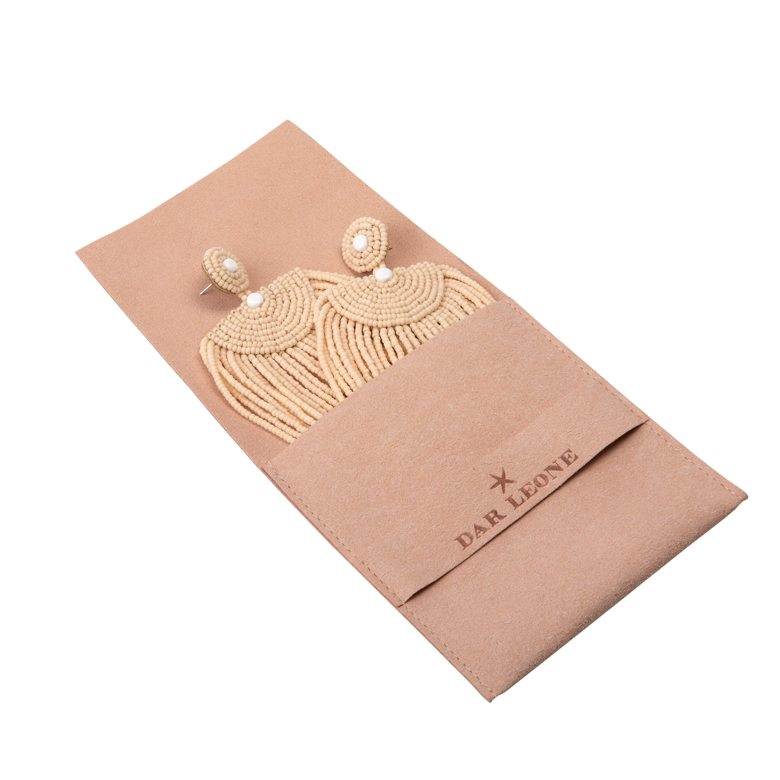Beige tassel earrings hotsell