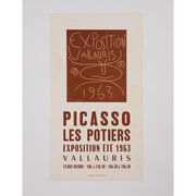 Picasso Les Potiers Exposition 1963 rare vintage poster