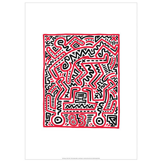 Keith Haring: Fun Gallery exhibition poster