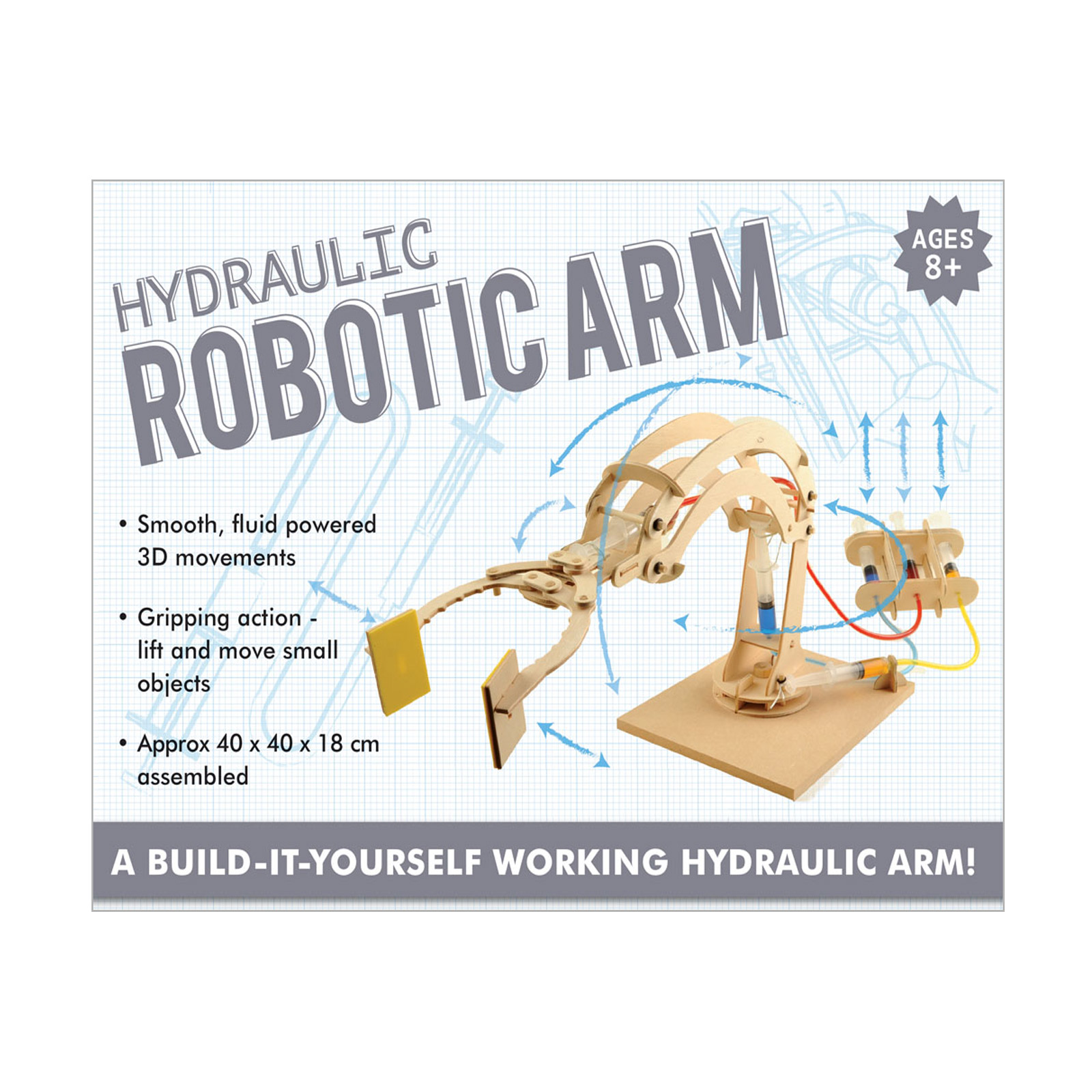 hydraulic robotic arm building kit