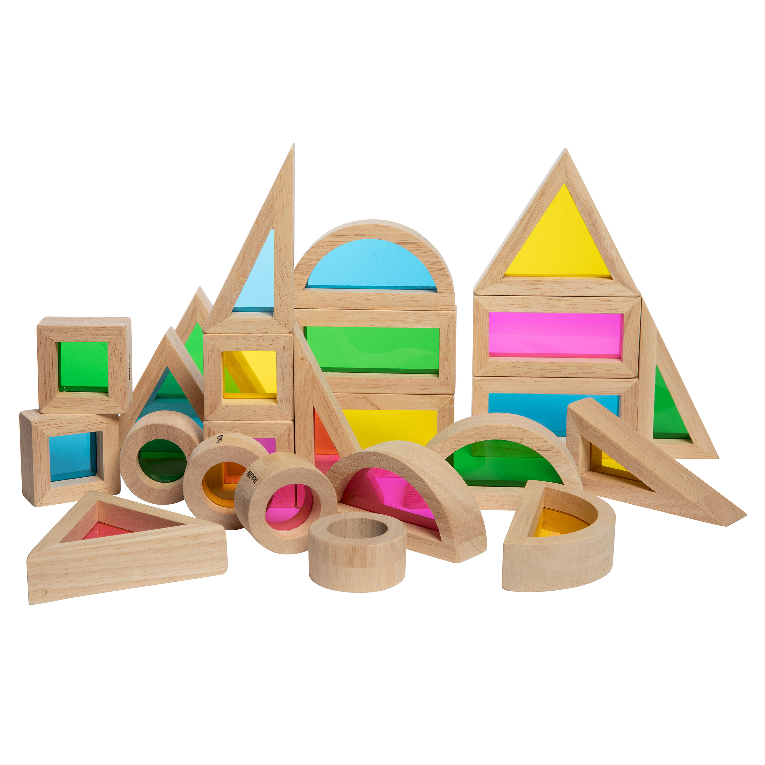 Wooden Rainbow Blocks