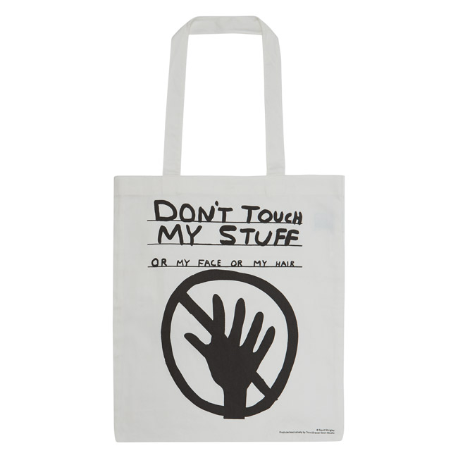 David Shrigley Don T Touch My Stuff Tote Bag Bags Tate Shop Tate