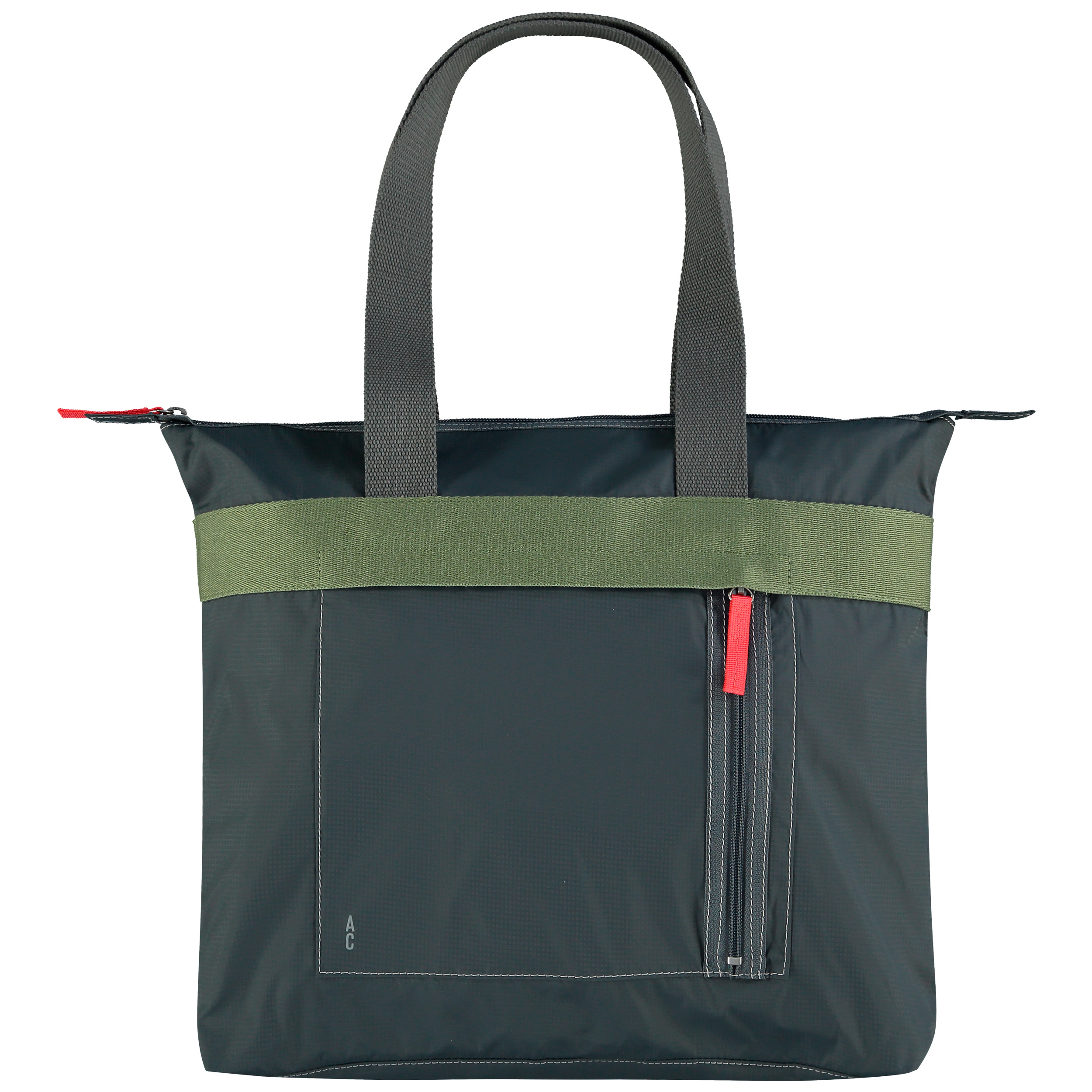large grey tote