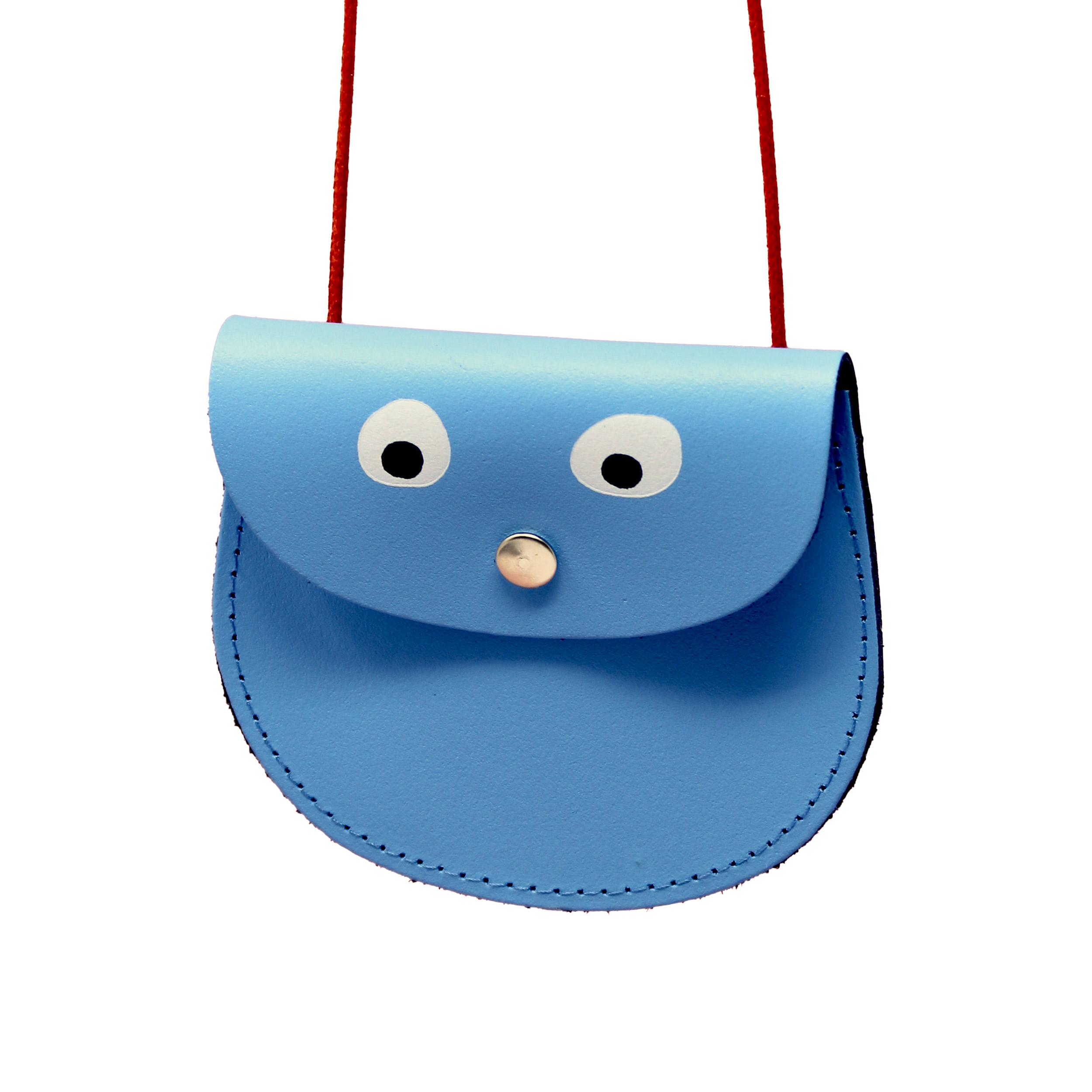 Blue Googly Eye string purse