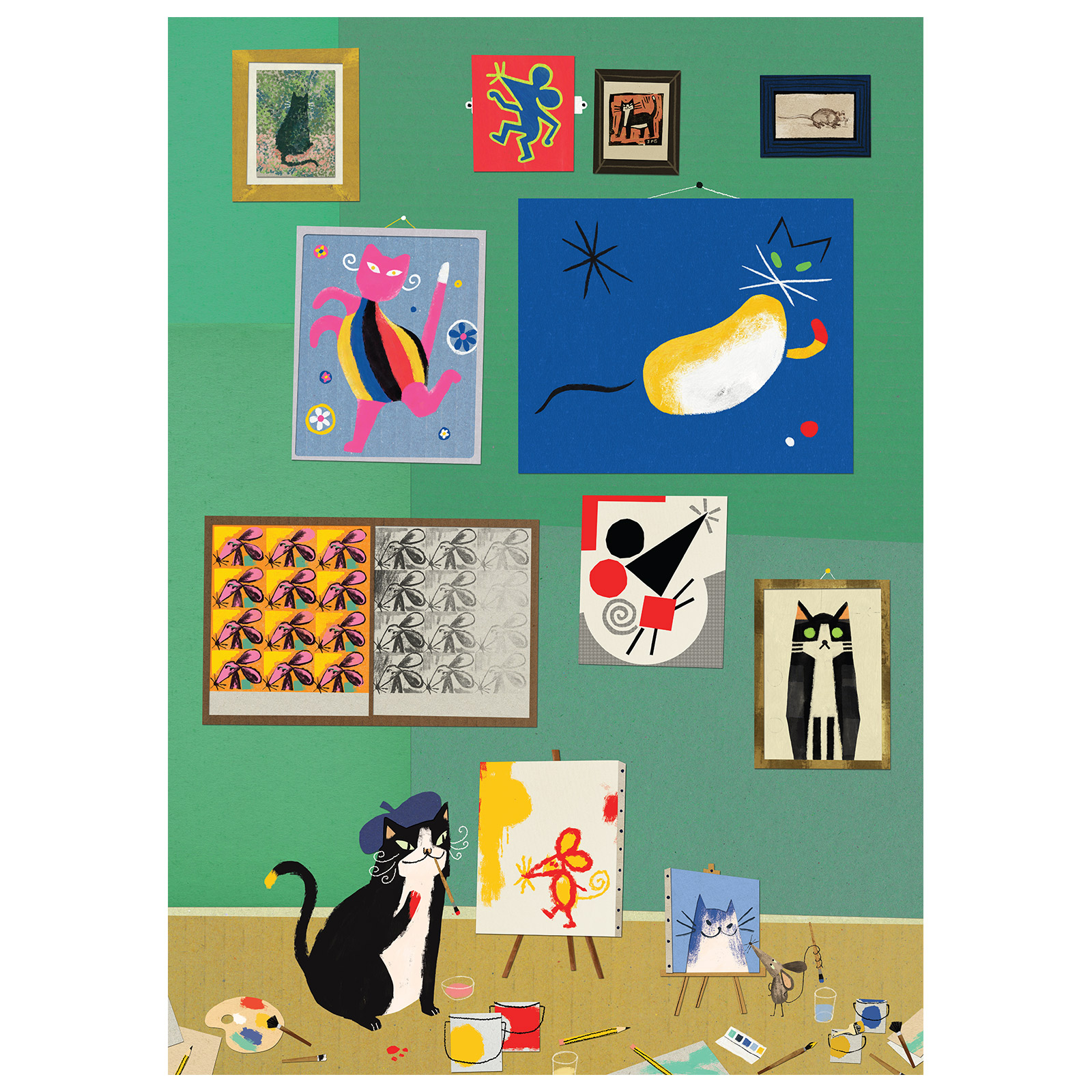 Mildred the Gallery Cat poster